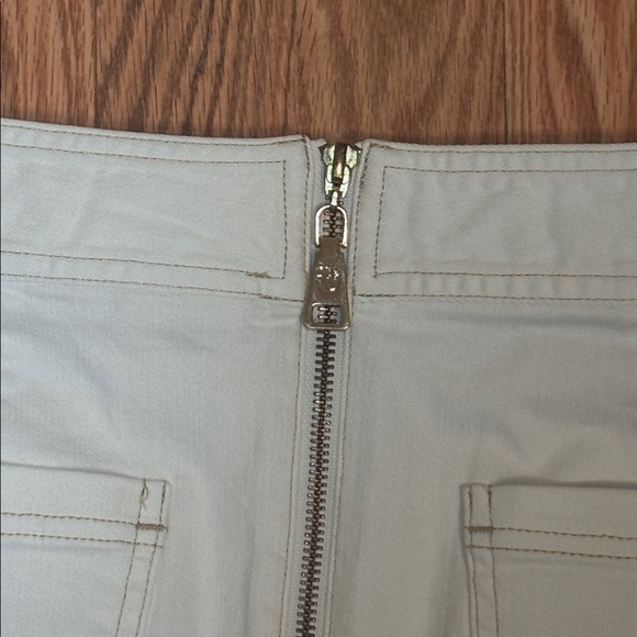 Spartina 449 Isla Denim Skirt in pearl white, Jean mini skirt, 8 - Picture 7 of 9